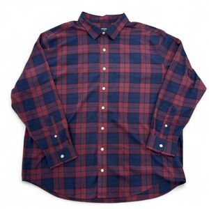 Vineyard Vines Button Down Mens Size 2XB Red Blue Plaid Brushed Twill OTG